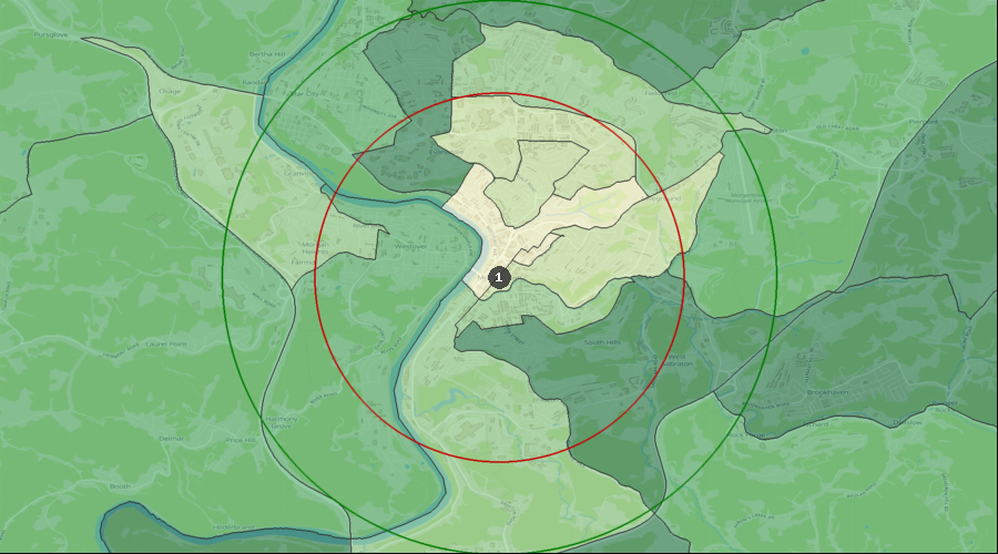 Morgantown, West Virginia - Median Household Income